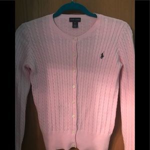Girls Ralph Lauren cable cardigan